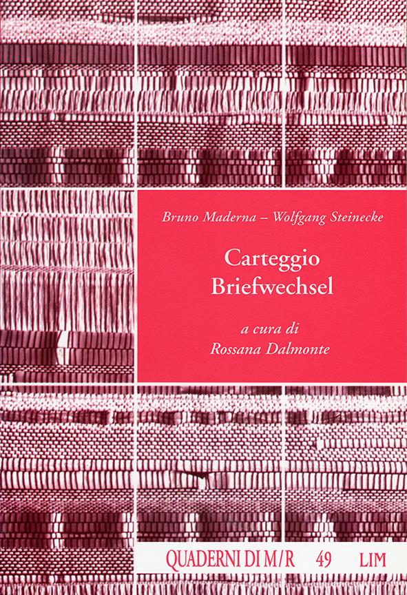 Carteggio. Briefwechsel